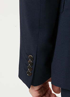 Beymen Club Navy Blue Classic Fine Wool Suit - 7