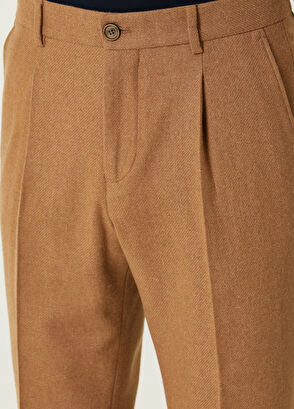 Beymen Club Dark Beige Wool Cachet Pants - 4
