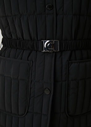 Beymen Club Siyah Kapitoneli Yelek - 7