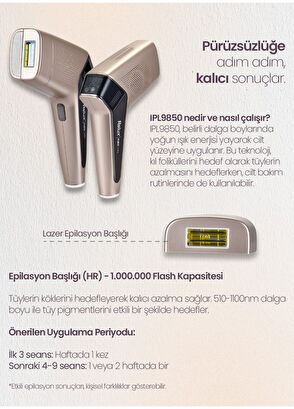 IPL9850 PureCare 3.000.000 Atımlı Buz Lazer Epilasyon Cihazı - Görsel 7