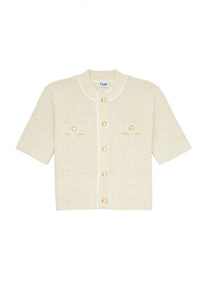 Beymen Club Beige Glitter Knit Jacket - 6