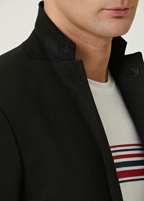 Beymen Club Black Honeycomb Textured Blazer - 7