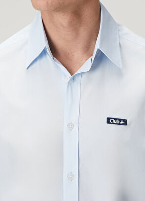 Beymen Club Blue Stripe Detail Relax Fit Shirt - 5