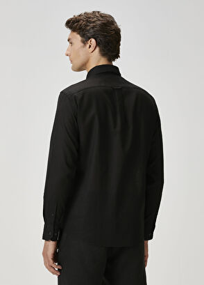 Beymen Club Comfort Fit Black Linen Shirt - 4