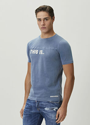 Dsquared2 Lacivert Yazı Nakışlı T-shirt - 3