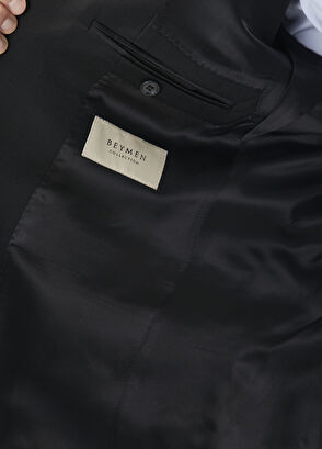 Drop 4 Siyah Yün Takım Elbise - Görsel 12