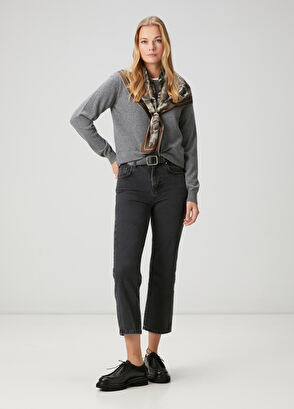 Beymen Club Gri Melanj Kaşmir Kazak - 3