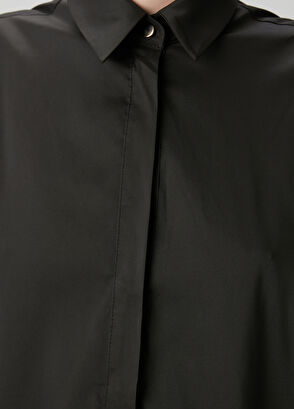 Beymen Club Siyah Fırfır Detaylı Mini Elbise - 6