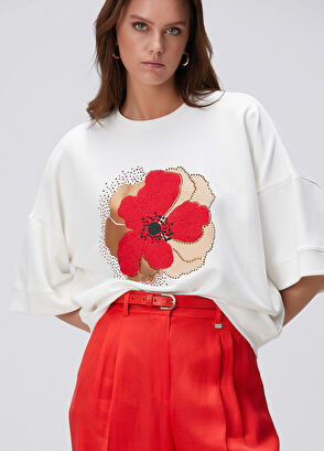 Network Kırık Beyaz Sweatshirt - 4