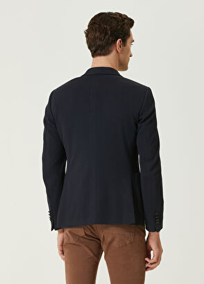 Beymen Club Lacivert Petek Dokulu Blazer - 5