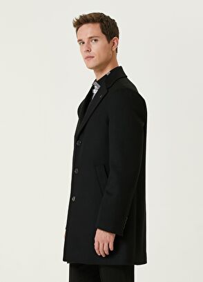 Beymen Club Black Woolen Cashmere Coat - 4