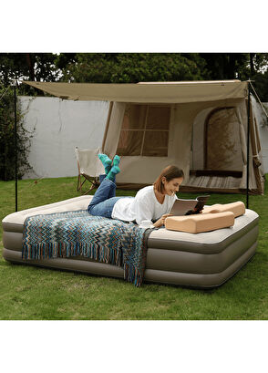 Aerogogo Aerease Krem Rengi Çift Kişilik Şişme Yatak - 5