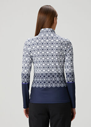 Bogner Beline Navy Blue Patterned Layer - 4