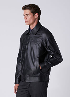 Beymen Club Black Leather Jacket - 5