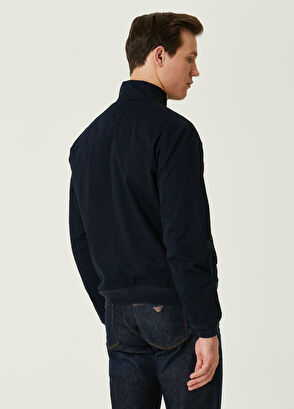 Lacivert Logo Nakışlı Mont - Görsel 5