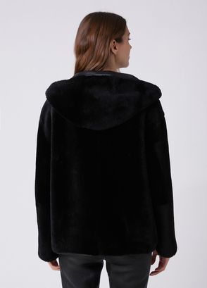 Beymen Club Black Reversible Leather Coat - 6