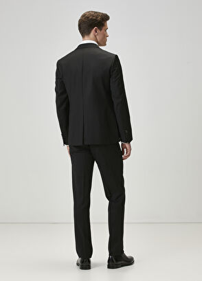 Beymen Club Drop 6 Black Classic Fine Wool Suit - 6