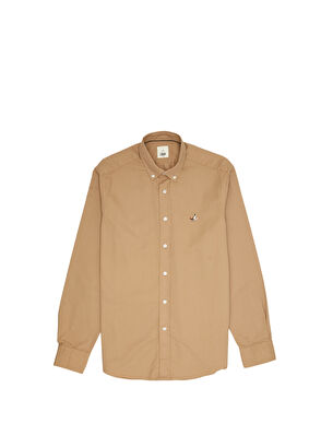 Beymen Club Comfort Fit Mink Gabardine Textured Shirt - 8