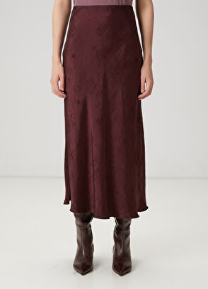 Beymen Club Çiçek Jakarlı Maxi Evaze Etek - 4