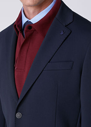 Beymen Club Lacivert Örme Blazer - 6