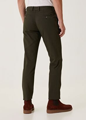 Beymen Club Slim Fit Haki Panama Dokulu Chino Pantolon - 4