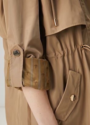 Beymen Club Camel Kapüşonlu Pardösü - 6