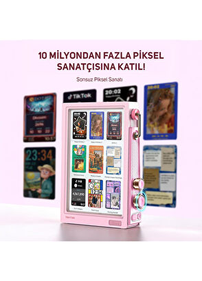 Divoom Times Frame 10.1" 64GB Pembe Akıllı Kişiselleştirilebilir Dijital Çerçeve - 7
