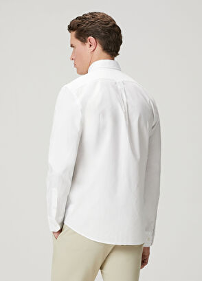 Beymen Club Comfort Fit White Oxford Shirt - 6