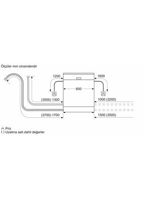 Bosch SMS4IKI62T Serie 4 Inox 6 Program Dishwasher - 7