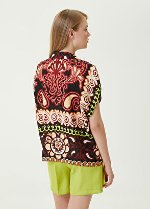 Beymen Club Kelebek Yaka Etnik Desenli Kolsuz Gömlek - 6