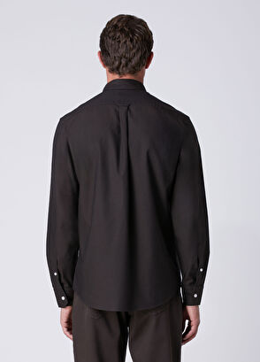 Beymen Club Comfort Fit Kahverengi Yıkamalı Oxford Gömlek - 5