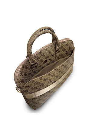 4G Desenli Üçgen Logolu Omuz Askılı 15" Laptop Çantası - Görsel 5