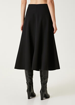 Siyah Midi Kloş Etek Beymen Club Siyah Midi Kloş Etek - 6