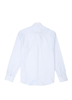 Beymen Club Comfort Fit Blue White Striped Non-Iron Shirt - 8