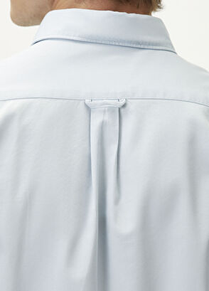 Beymen Club Comfort Fit Blue Tencel Twill Shirt - 7