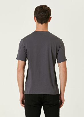 Beymen Club Antrasit Artwork Logo Detaylı T-shirt - 5