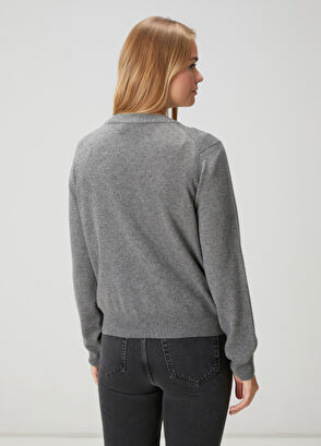 Beymen Club Gri Melanj Kaşmir Kazak - 5