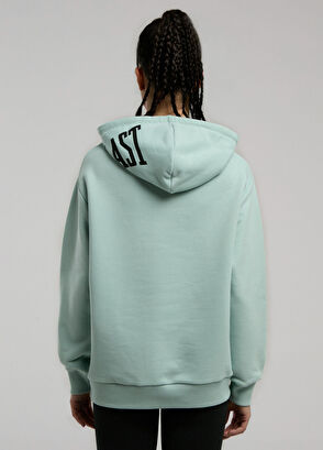 Everlast Ever Classics Wmn Comfort Women's Sports Sweatshirt with Aqua Green Hoodie - 6