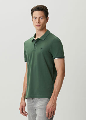 Beymen Club Lacivert Yeşil Polo Yaka T-shirt - 3