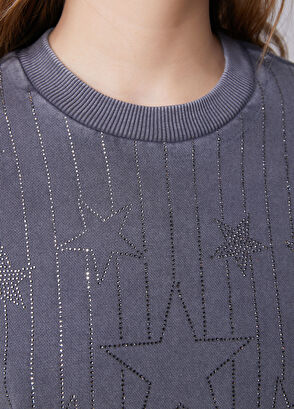 Beymen Club Anthracite Stone Printed Sweatshirt - 8