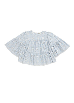 Beymen Club Mavi Bisiklet Yaka Nakışlı Bluz - 6