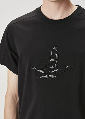 Beymen Club Siyah Logo Baskılı Oversize T-shirt - 6