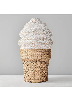 Zoa Collection Ice Cream Rattan Toy Basket - 4
