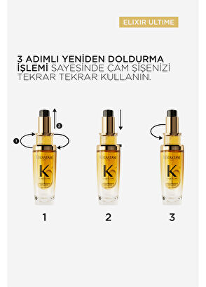 Kerastase Elixir Ultime L'Huile Originale Parlaklık Veren Saç Yağı 75 ml - 3