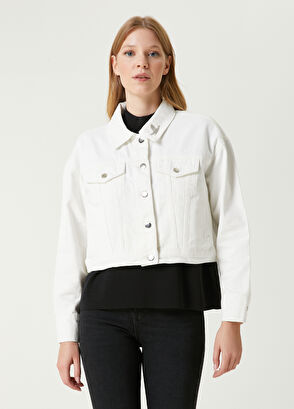 Beymen Club White Short Denim Jacket - 4