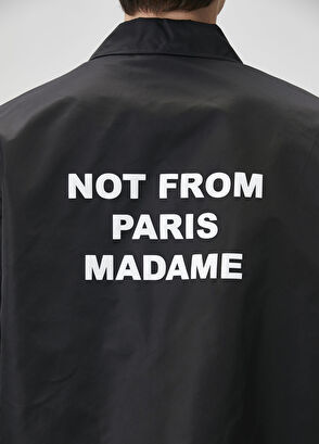 Drôle De Monsieur Siyah Logo Detaylı Mont - 6