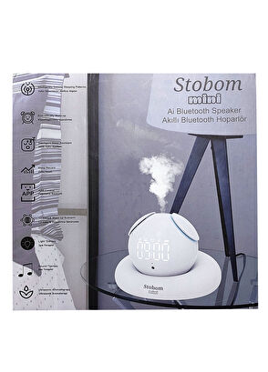 Stobom Mini Akıllı Uyku Asistanı Aromaterapi Difüzör ve Bluetooth Hoparlör - 7