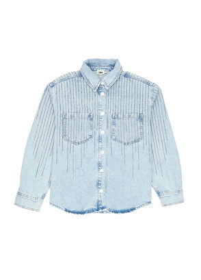Beymen Club Blue Hotfix Denim Jacket - 8
