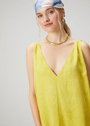 Beymen Club Neon Yellow Hotfix Detailed Blouse - 3