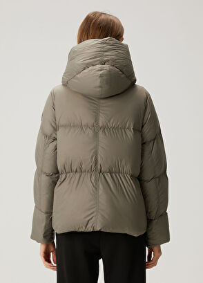 Canada Goose Rhoda Gri Kapüşonlu Puff Mont - 4